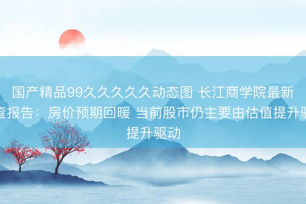 国产精品99久久久久久动态图 长江商学院最新调查报告：房价预期回暖 当前股市仍主要由估值提升驱动