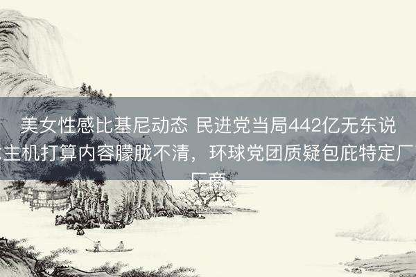 美女性感比基尼动态 民进党当局442亿无东说念主机打算内容朦胧不清，环球党团质疑包庇特定厂商